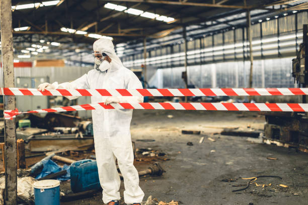 Professional Crime Scene Cleanup technician working in Park Ridge, NJ